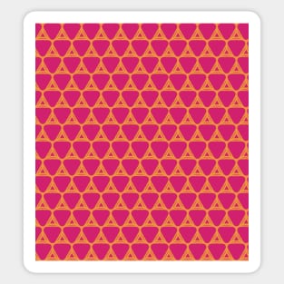 Seamless geometriccall pattern in pink and orange Sticker